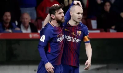 Andres Iniesta and Lionel Messi