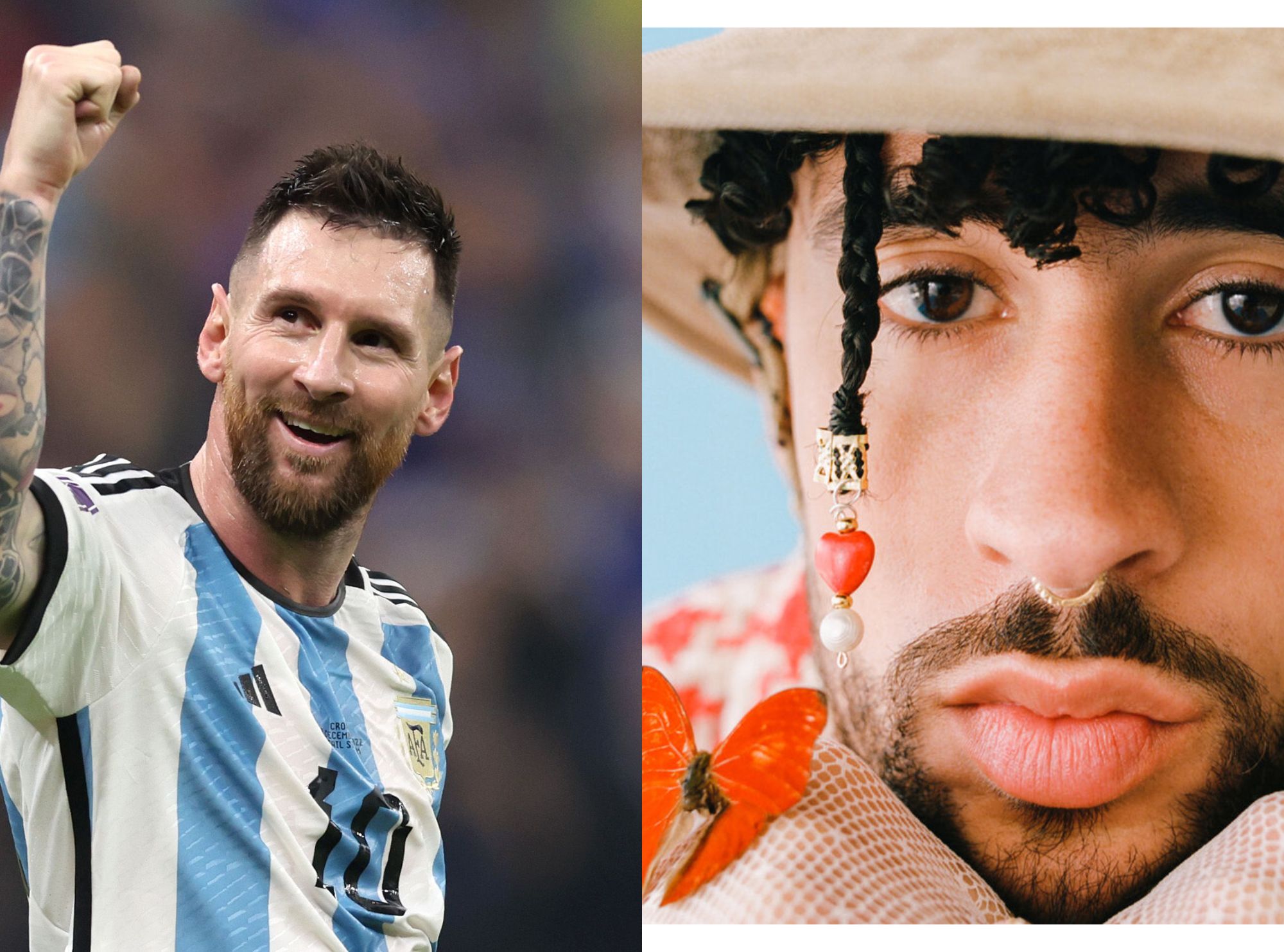 LIONEL MESSI AND BAD BUNNY